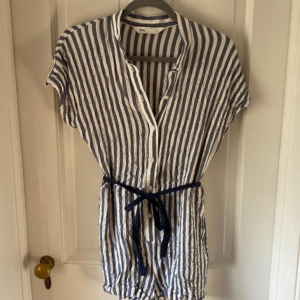 Striped romper from Zara!